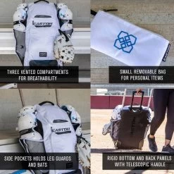 Easton Jen Schro Catcher’s Wheeled Equipment Bag Black 10 Easton Jen Schro Catcher’s Wheeled Equipment Bag Black -Easton a32 055 03