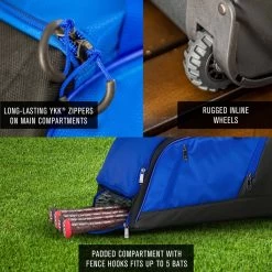 Easton Dugout Wheeled Equipment Bag Red -Easton a32 056 02